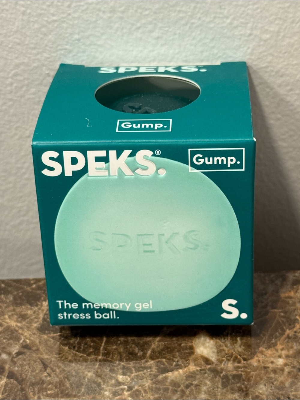 Speks Gump Memory Gel Stress Ball - Teal